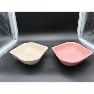 Vintage Set Of 2 Onion Shaped 1950's Relish Dishes